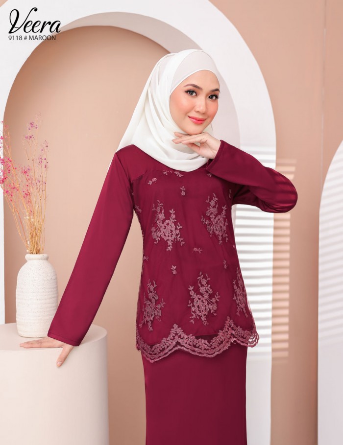 VEERA KURUNG MODERN (MAROON) 9118 / P9118