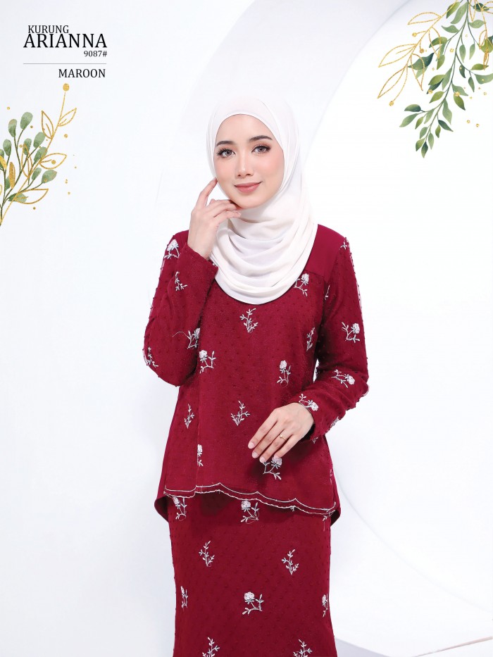 ARIANNA KURUNG(MAROON) 9087 / P9087 / SP9087