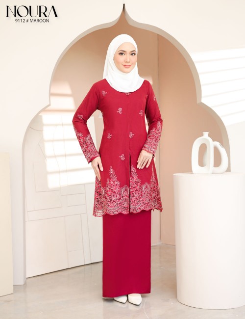 NOURA KURUNG MODERN (MAROON) 9112