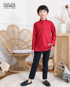 KIDS KURTA GEORGE (MAROON) K9076