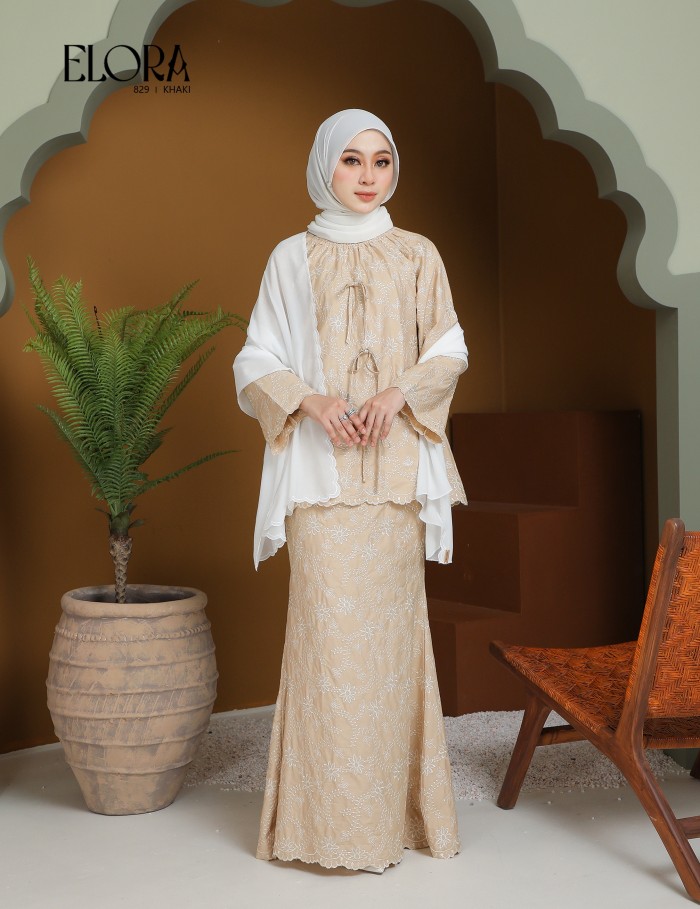 ELORA KURUNG MODERN (KHAKI) 829