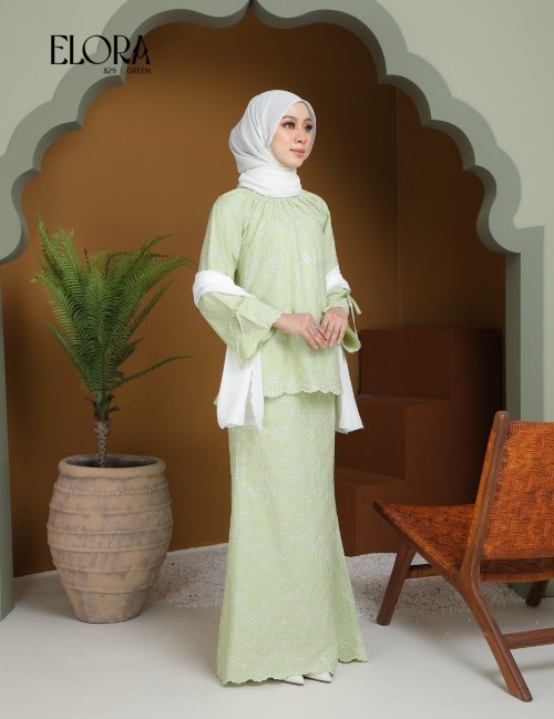 ELORA KURUNG MODERN (GREEN) 829