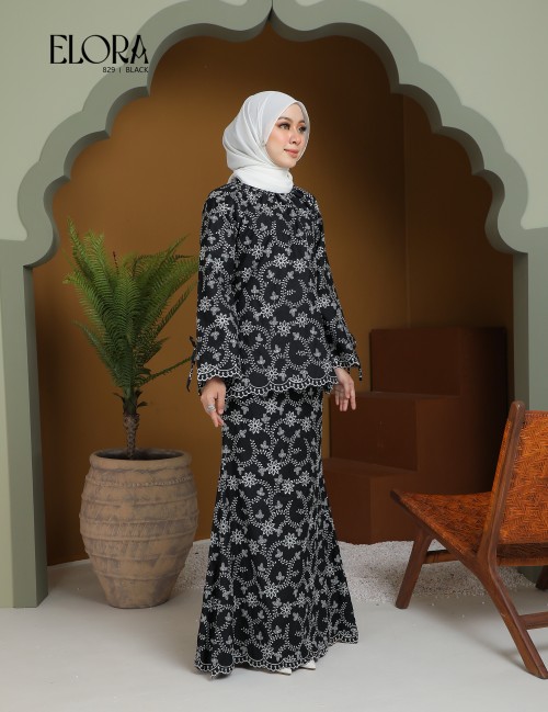 ELORA KURUNG MODERN (BLACK) 829