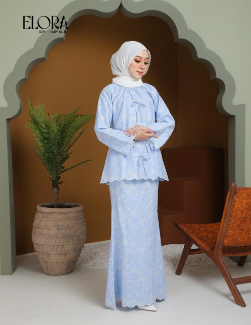 ELORA KURUNG MODERN (BABY BLUE) 829