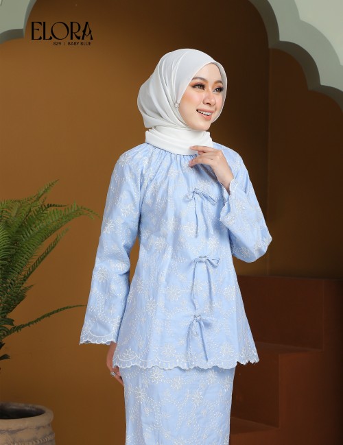 ELORA KURUNG MODERN (BABY BLUE) 829