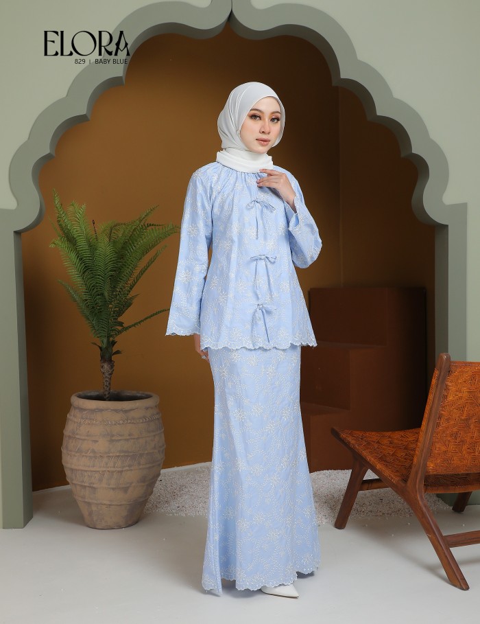 ELORA KURUNG MODERN (BABY BLUE) 829