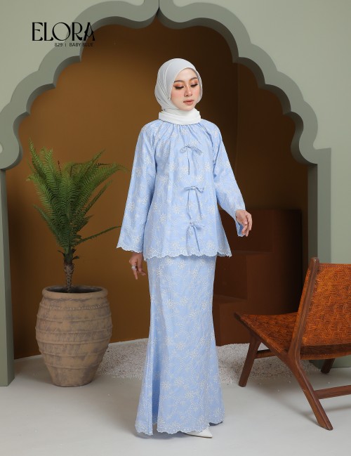 ELORA KURUNG MODERN (BABY BLUE) 829