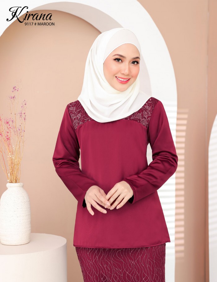 KIRANA KURUNG MODERN (MAROON) 9117 / P9117