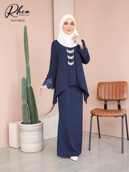 RHEA KEBAYA MODERN (NAVY BLUE) 9106 / P9106