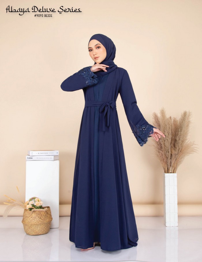 ABAYA DELUXE SERIES (NAVY BLUE) 9093 / P9093 / SP9093