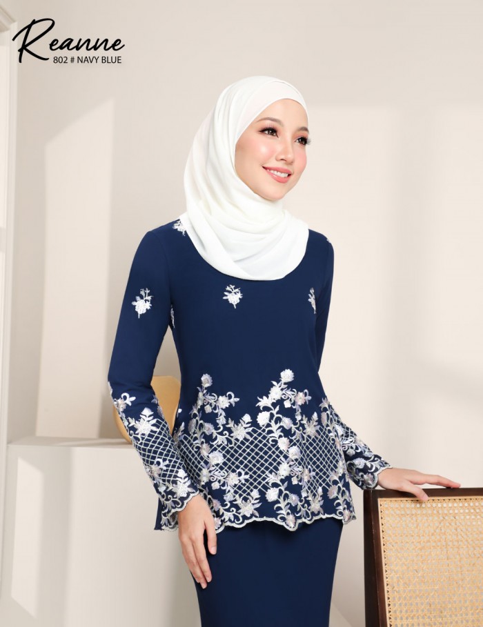 REANNE KURUNG MODERN (NAVY BLUE) 802 / P802