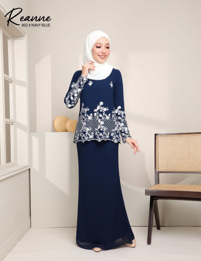 REANNE KURUNG MODERN (NAVY BLUE) 802 / P802