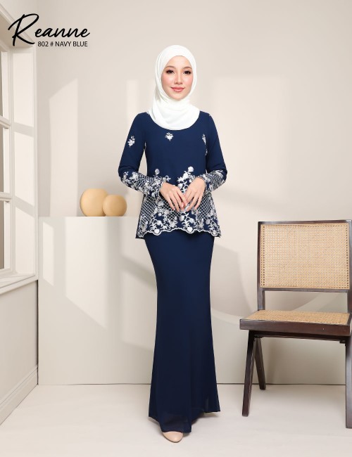 REANNE KURUNG MODERN (NAVY BLUE) 802 / P802