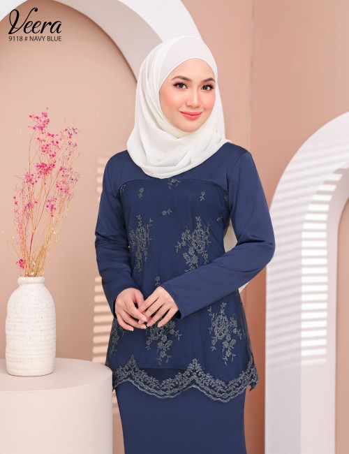 VEERA KURUNG MODERN (NAVY BLUE) 9118 / P9118