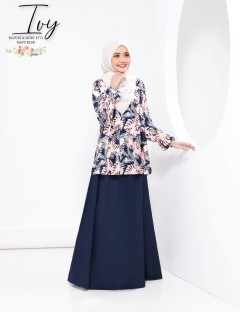 IVY BLOUSE & SKIRT (NAVY BLUE) 771 / P771