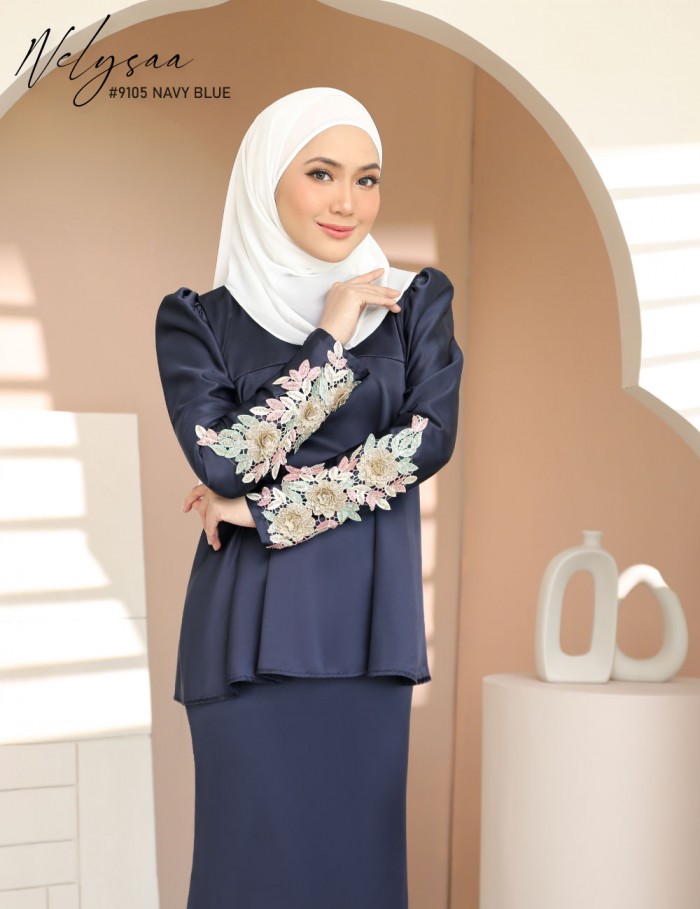 NELYSAA KURUNG (NAVY BLUE) 9105