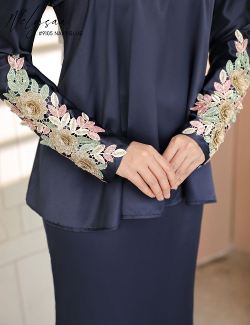 NELYSAA KURUNG (NAVY BLUE) 9105