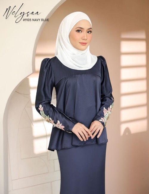 NELYSAA KURUNG (NAVY BLUE) 9105