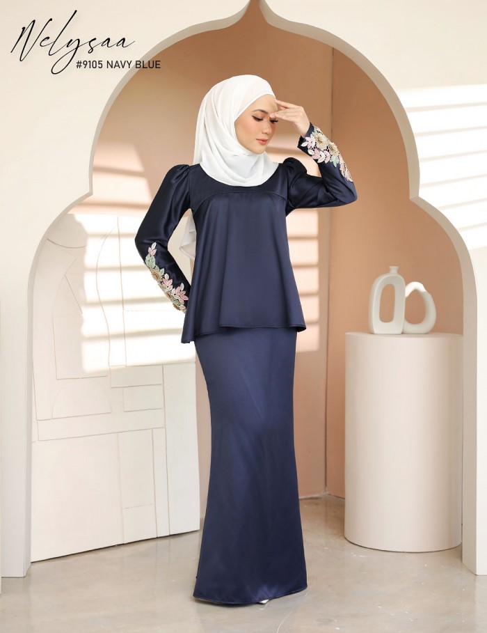 NELYSAA KURUNG (NAVY BLUE) 9105