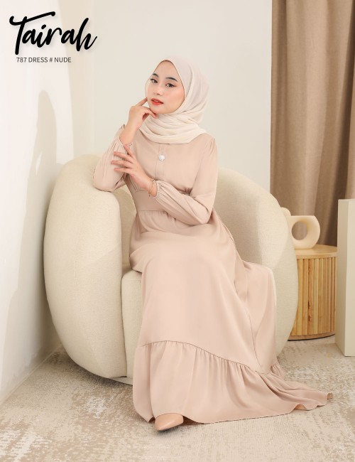 TAIRAH DRESS (NUDE) 787 / P787