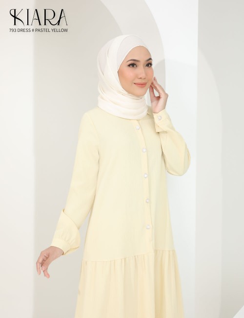 KIARA DRESS (PASTEL YELLOW) 793 / P793