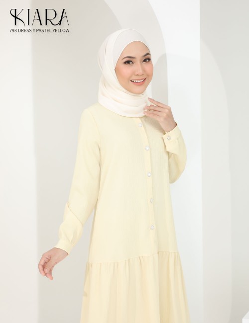 KIARA DRESS (PASTEL YELLOW) 793 / P793