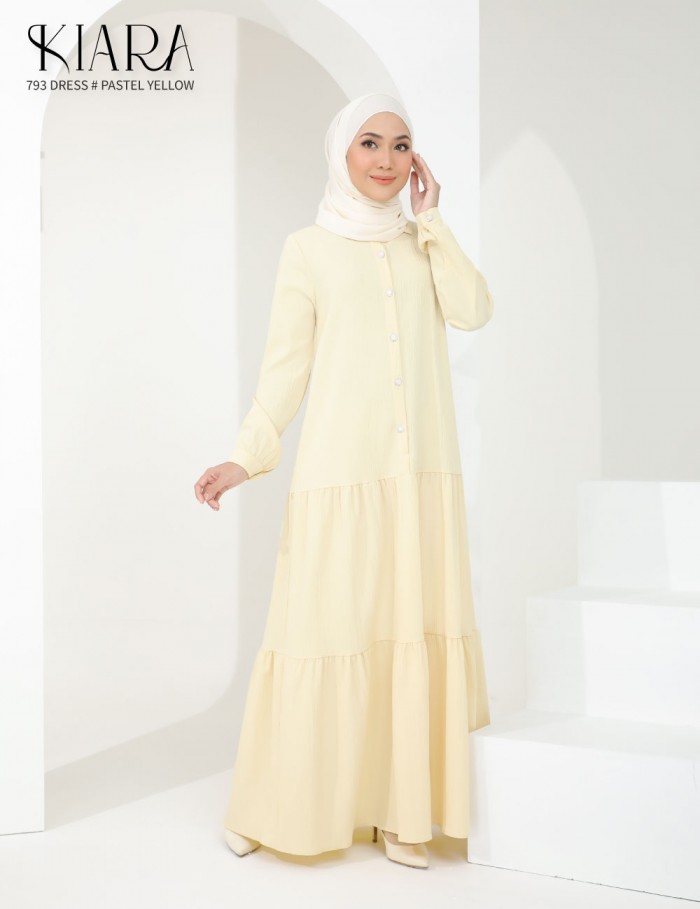 KIARA DRESS (PASTEL YELLOW) 793 / P793