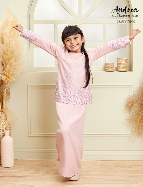 ANDREA KIDS KURUNG MODERN (DUSTY PINK) K762