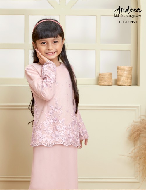 ANDREA KIDS KURUNG MODERN (DUSTY PINK) K762