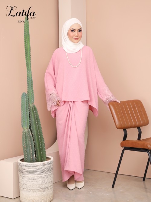 LATIFA KURUNG MODERN (PINK) 9110