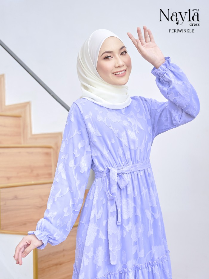 NAYLA DRESS (PERIWINKLE) 791 / P791