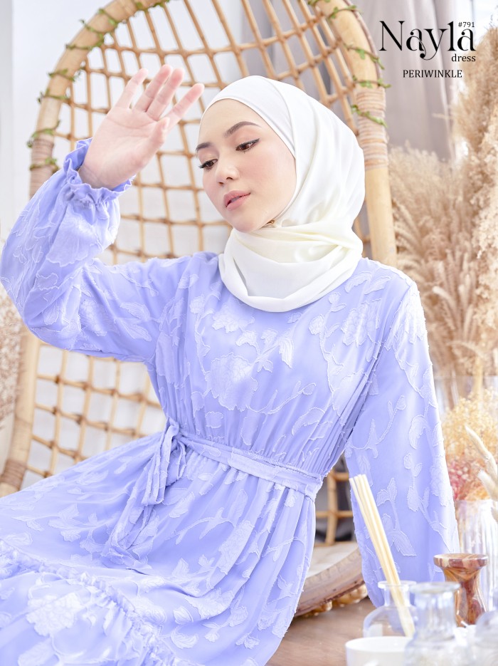 NAYLA DRESS (PERIWINKLE) 791 / P791