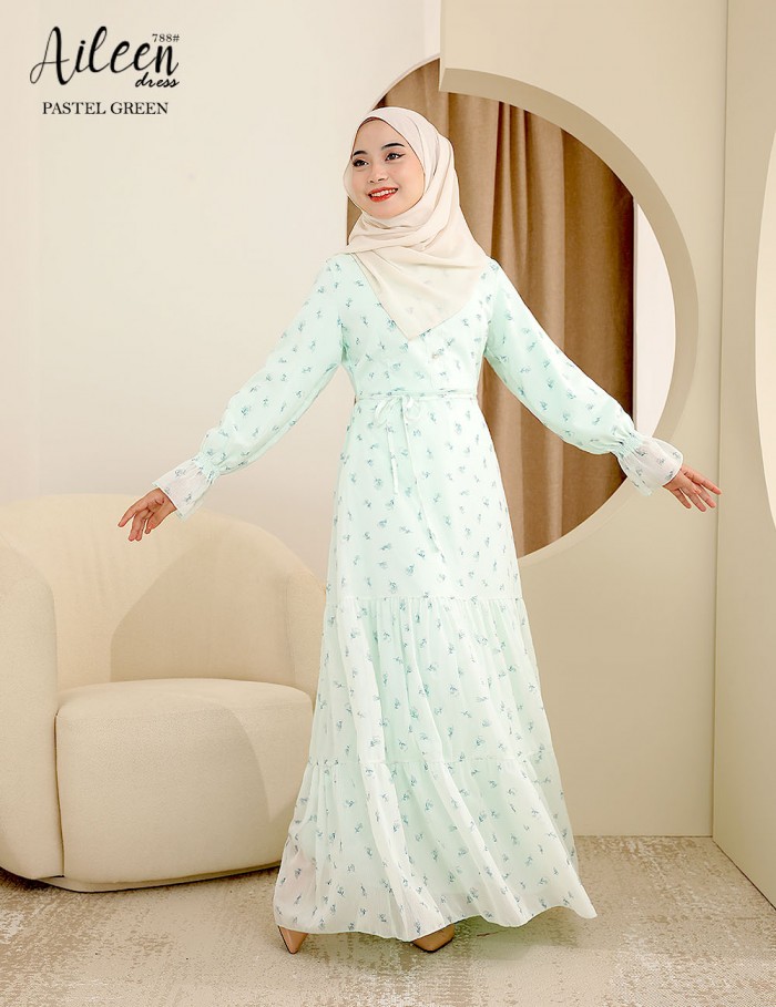 AILEEN DRESS (PASTEL GREEN) 788 / P788 / SP788