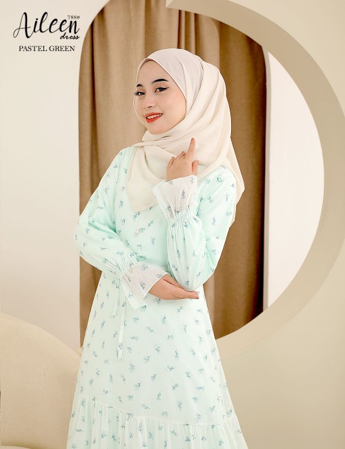 AILEEN DRESS (PASTEL GREEN) 788 / P788 / SP788