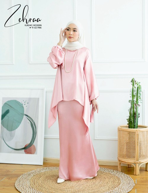 ZEHRAA KURUNG MODERN (PINK) 9102