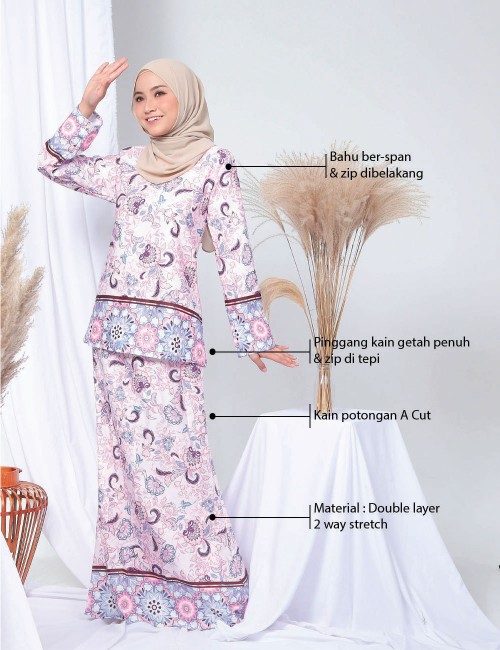 SHAFA KURUNG (PINK) 746 / P746 / SP746