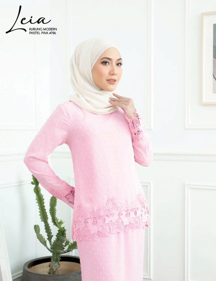 LEIA KURUNG MODERN (PASTEL PINK) 786 / P786 / SP786