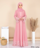 JUBAH WITH CARDIGAN SET (PINK) 9084