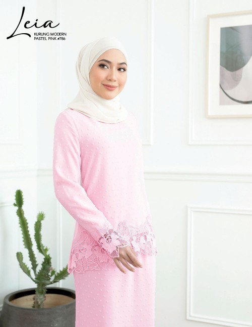 LEIA KURUNG MODERN (PASTEL PINK) 786 / P786 / SP786