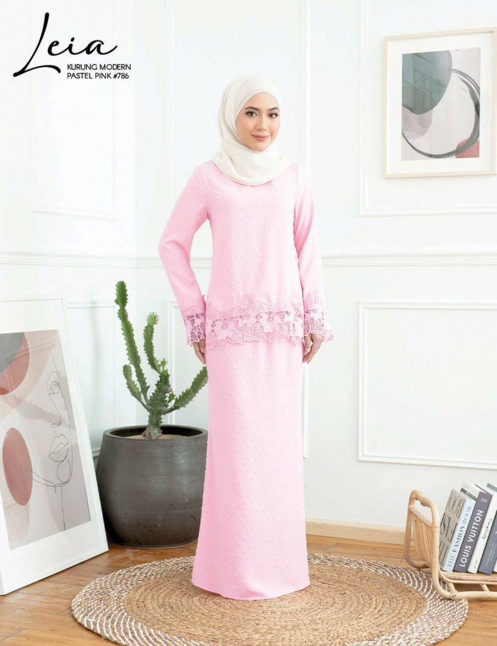 LEIA KURUNG MODERN (PASTEL PINK) 786 / P786 / SP786