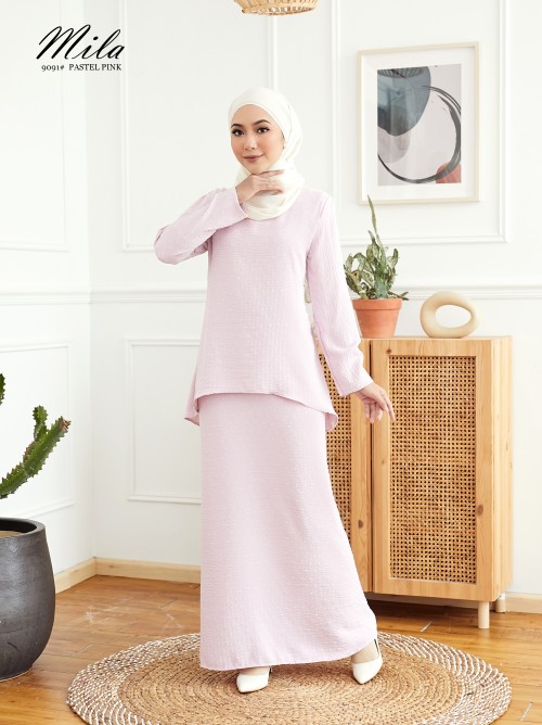 MILA KURUNG (PASTEL PINK) 9091 / P9091