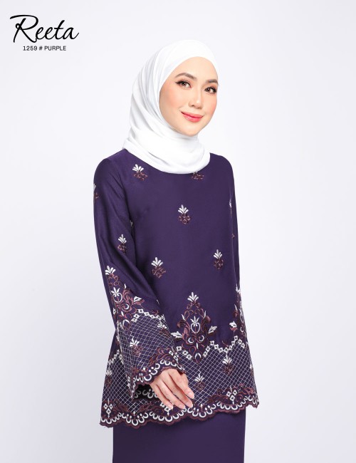 REETA EMBROIDERY KURUNG MODERN (PURPLE) 1259 / P1259