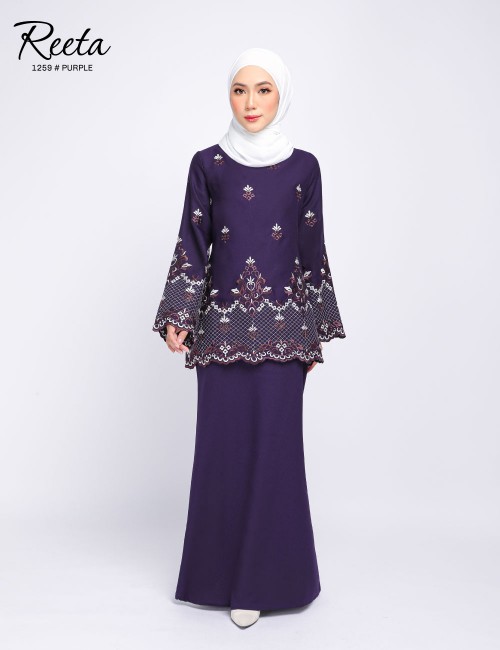 REETA EMBROIDERY KURUNG MODERN (PURPLE) 1259 / P1259