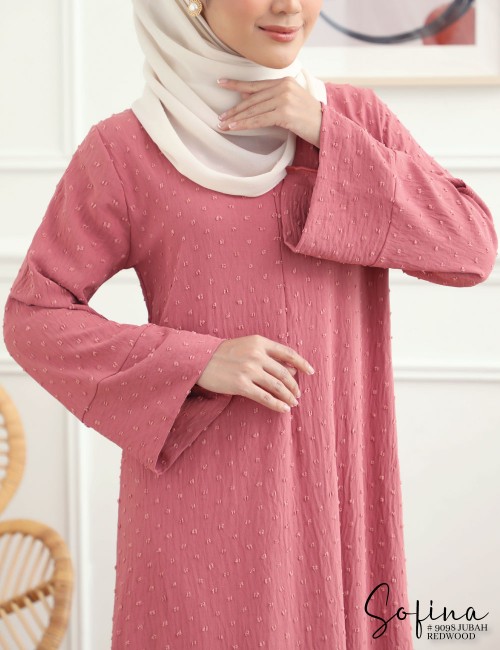 SOFINA JUBAH (REDWOOD) 9098#