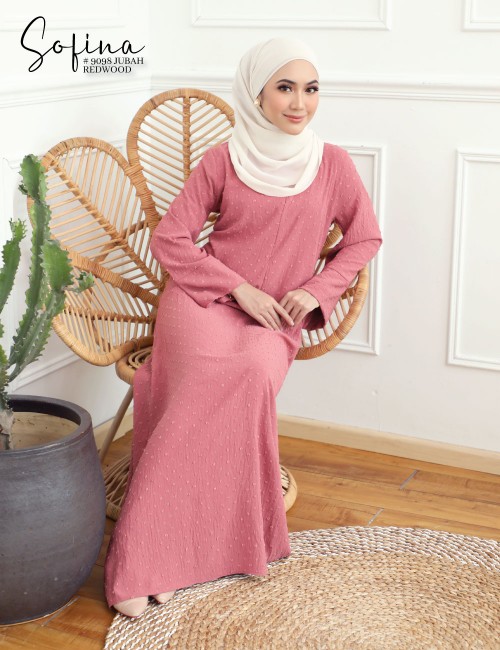 SOFINA JUBAH (REDWOOD) 9098#