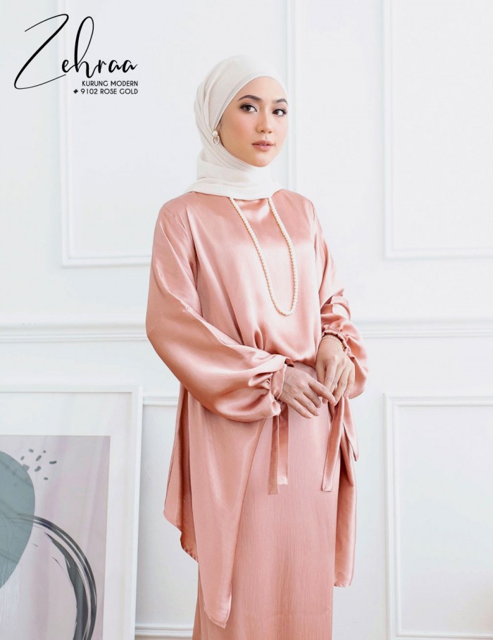 ZEHRAA KURUNG MODERN (ROSE GOLD) 9102