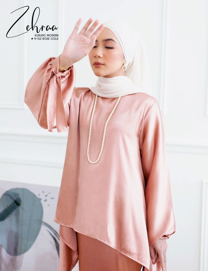 ZEHRAA KURUNG MODERN (ROSE GOLD) 9102