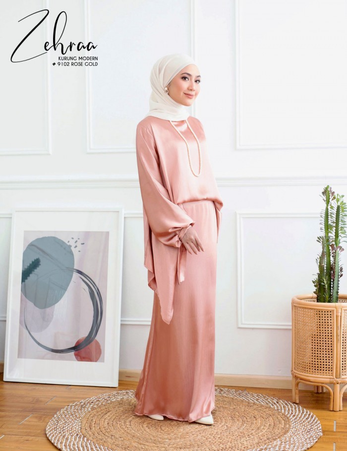 ZEHRAA KURUNG MODERN (ROSE GOLD) 9102