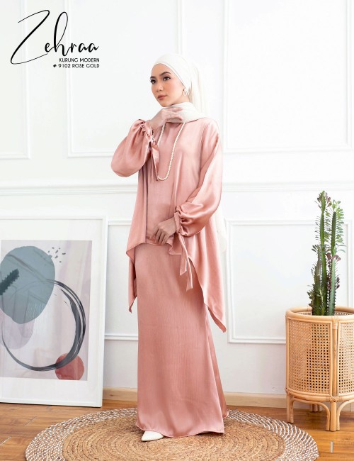 ZEHRAA KURUNG MODERN (ROSE GOLD) 9102