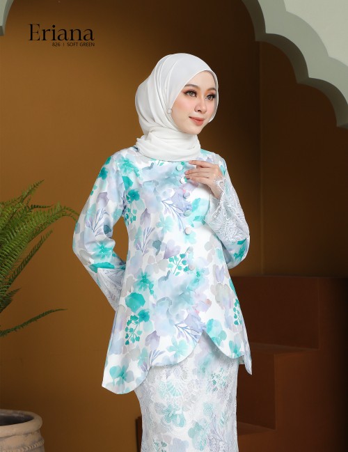 ERIANA KURUNG MODERN (SOFT GREEN) 826#